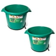thumbnail image 1 of Farm Innovators HT-200 16 Gallon Heated Animal Water Bucket, Green (2 Pack), 1 of 8