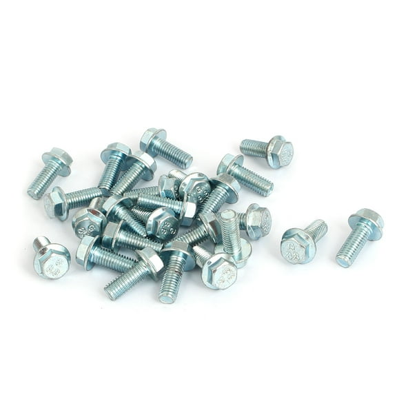 Unique Bargains M8x20mm Grade 8.8 Metric Hex Flange Screws Bolts 25pcs