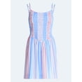 thumbnail image 5 of Free Assembly Women's Sleeveless Smocked Cotton Mini Dress, Sizes XS-XXL, 5 of 5