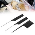 thumbnail image 1 of Hair Coloring Sectioning Comb, Holding Hair Highlighting Comb Set 3 Pcs Glossy Round Comfortable To Hold Pointed Tail  for Barbershops for Individual Haircuts, 1 of 8