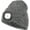 Black and White Mixture, variant on Unisex Hat with Light, LED USB Rechargeable Headlamp Beanie, Gifts for Dad Father Men Husband Warm Knitted Cap