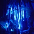 thumbnail image 2 of Luces de lluvia de meteoritos mejoradas, cadena de luces navideñas impermeables IP65 con tubos de 30 cm (1 tubo, 24 LED en total) para Navidad, bodas, fiestas, hogar, árbol de Navidad y jardín., 2 of 5