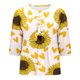 thumbnail image 4 of Fiudx Liquidación de Ahorros de Verano Top de Camiseta con Cuello Redondo y Manga Farol Plisada con Lazo para Mujer, 4 of 4