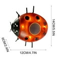 thumbnail image 3 of Ashosteey Solar Cute Ladybugs Lights for Outdoor Garden Decor, Cute Insect Animal Garden Decor Lights for Backyard, Flowerbed, Pathway, Lawn Decorations, 3 of 3