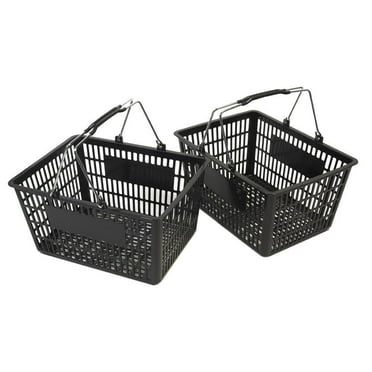 Black Shopping Basket (Set of 2)