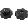 thumbnail image 1 of Rosca interna M8 Agujero pasante Tornillo de cabeza de estrella Perilla de sujeción Empuñadura Negro 2 esquí esquí Gafas de esquí, 1 of 1