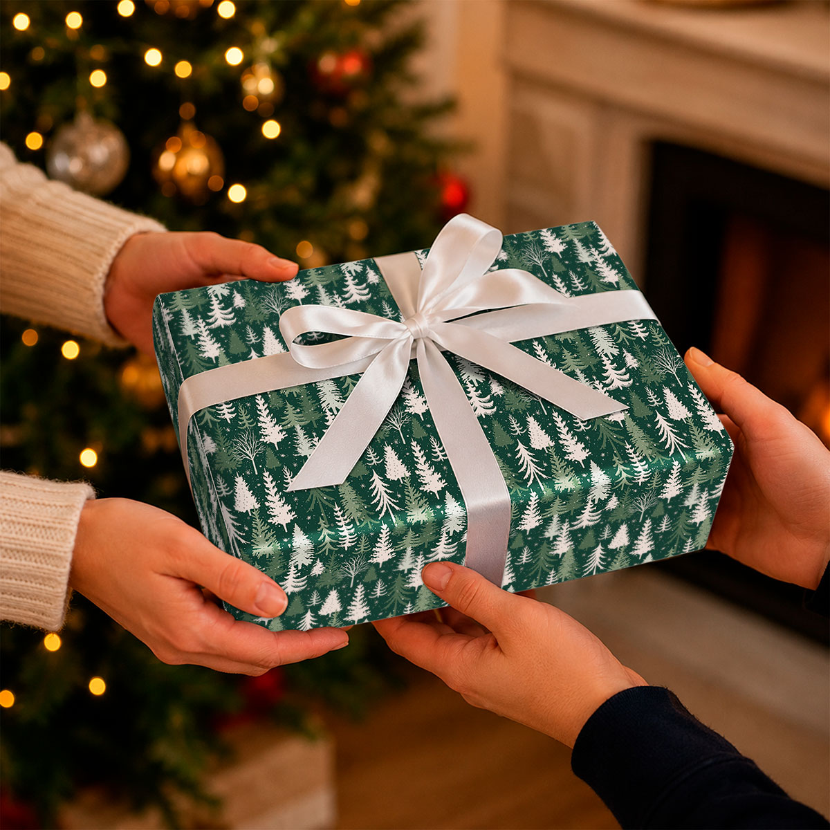 Current Holiday Forest Christmas Wrapping Paper, 23" x 28' photo 8