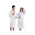 thumbnail image 1 of Bamboo Bathrobe Extra Soft 60%Bamboo 40%Cotton White 1/ Pack, 1 of 2