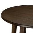 thumbnail image 5 of Maven Lane Sasha Round Wooden Dining Table in Weathered Brown Finish, 5 of 7