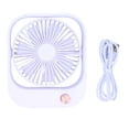 thumbnail image 1 of Portable Fan 60° Up and Down Adjustable Stepless Speed Adjusting Electric Fan USB ChargingWhite, 1 of 14