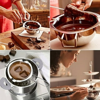 2Pcs Double Boiler Pot Set, Stainless Steel Chocolate Melt Pot for