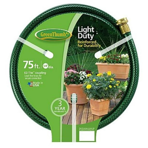 Green Thumb 354016 NylonReinforced Garden Hose, 3Ply, 5/8In. x 75Ft