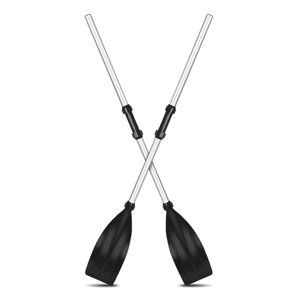 YOUTHINK 2Pcs Aluminium Alloy Detachable Lightweight Ribbed Kayak Paddles Boat Oars Kayak Paddle