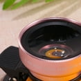thumbnail image 3 of BESTYASH Phone Fisheye Lens Phone Camera Lens for Smartphone Optical Lens Rose Gold 1 Set, 3 of 4