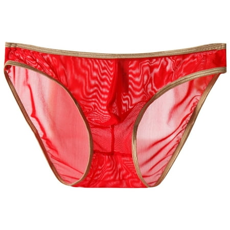 Men s Boxer Briefs Mens Size Small Briefs Panties for Men Workout Underwear Men Comfortable Underwear Seamless Mens Colorful for with inside Them Red M