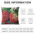 thumbnail image 5 of YINGXI Pillow Cover Fruit Decorative Throw Pillow Case Square Cushion Canvas for Women Men Red Green 18x18in, 5 of 5