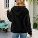 thumbnail image 4 of Sudadera informal de manga larga con encaje y cremallera de franela para mujer Fridja  ghj987+7176, 4 of 7