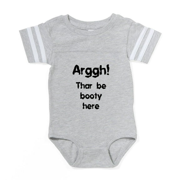 CafePress - FIN Arggh Booty - Cute Infant Baby Football Bodysuit