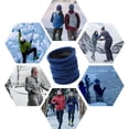 thumbnail image 5 of TAGVO Winter Fleece Neck Warmer, Soft Double Layer Fleece Thick Thermal Neck Gaiter Elastic Multifunctional Scarf Windproof Skiing Neck Tube Ear Warmer Balaclava Hood Unisex for Outdoor Sports, Blue, 5 of 8