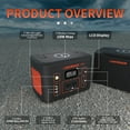 thumbnail image 5 of LMENGER 550W Continuous / 600W Peak Portable Power Station, 5 of 9
