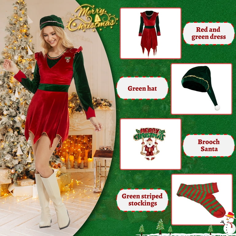 elf fancy dress ladies Sexy Green Glitter Elf Costume for Women