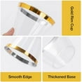 thumbnail image 3 of 50PCS 9oz Gold Disposable Cups, Plastic Cups with Gold Rim, Cocktail Cups for Wedding, Party and Birthday, 3 of 6
