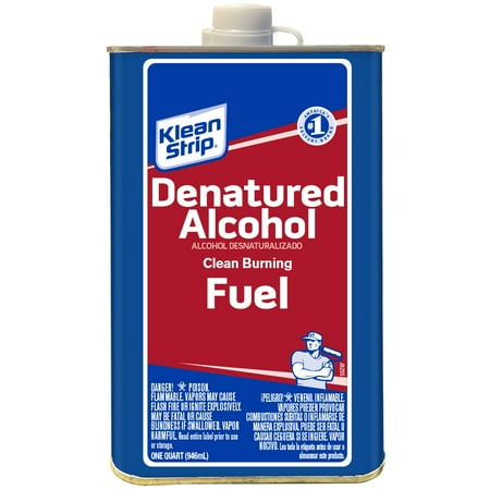 - Klean-Strip Denatured Alcohol, 1 Quart