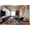 thumbnail image 4 of Dalyn MG525TE5X8 5 Pi 3 Po x 7 Pi 7 Po Zone de Sarcelle Gris Moderne Rug, 4 of 4
