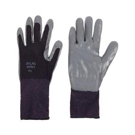 

Atlas Unisex Indoor/Outdoor Nitrile Dipped Gloves Black/Gray L 1 pair (Pack of 12)