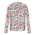 thumbnail image 4 of biudgviw Long Sleeve Shirts for Men Valentines Day Heart Print Graphic Tees Workout Casual Festival Crewneck Tops Gifts for Men, 4 of 5