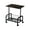 Black, variant on Black Wood Rolling Cart With Table 54X43Cm Mobile Storage Organizer For Living Room Sofa Side Table Nightstand Modern Design Black