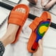 thumbnail image 3 of Qarigey 1 par de toboganes de verano para hombres y mujeres, sandalias portátiles para fiestas en la piscina, estilo informal, zapatillas de Calzado Naranja Tamaño 31-32, 3 of 6