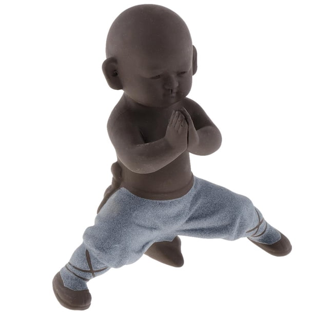 de monje chino / Gong fu para decoración para hogar, estatuas de cerámica, exhibición de , sala de , dormitorio, adornos, acces Estilo D BLESIY Cerámica pequeño monje Staue