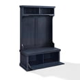 thumbnail image 2 of Hall Tree with Bench & Coat Rack - Entryway Organizer - Navy Finish, 2 of 10