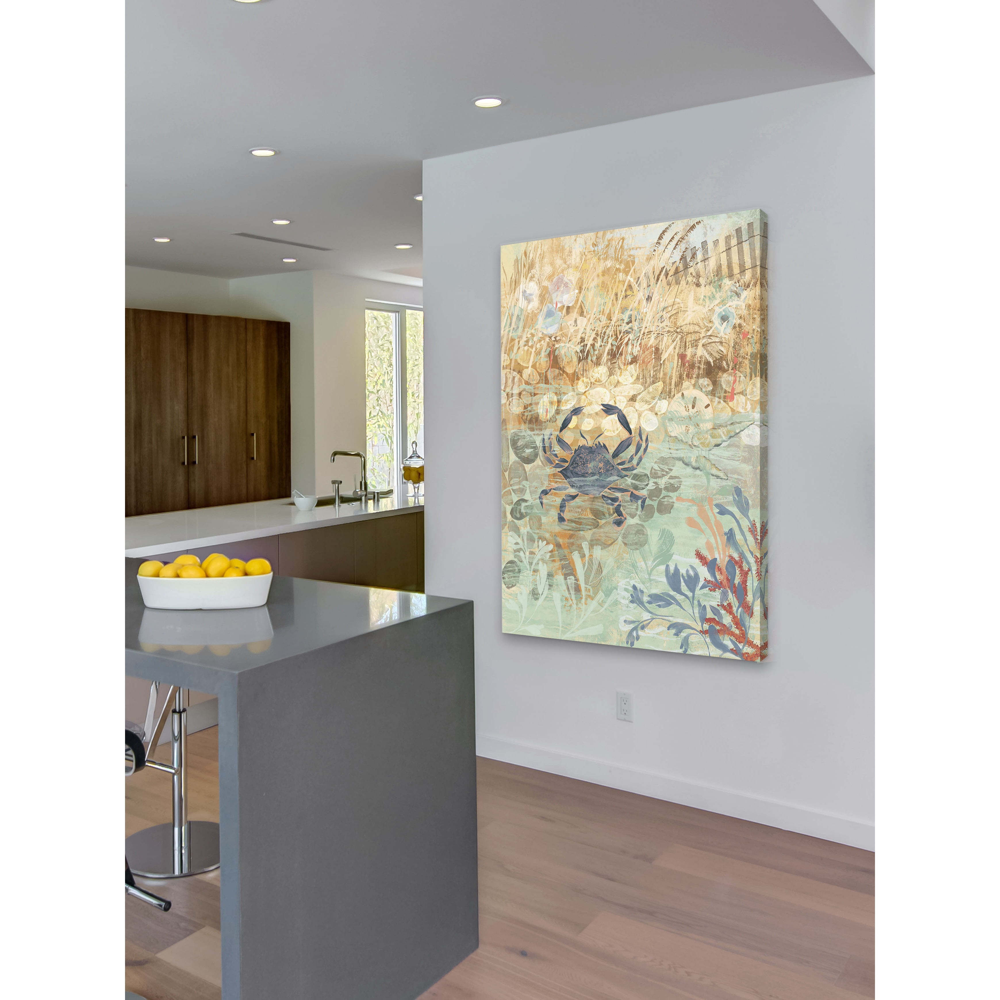 Marmont Hill "Floral Frenzy Coastal III" Painting Print on Canvas