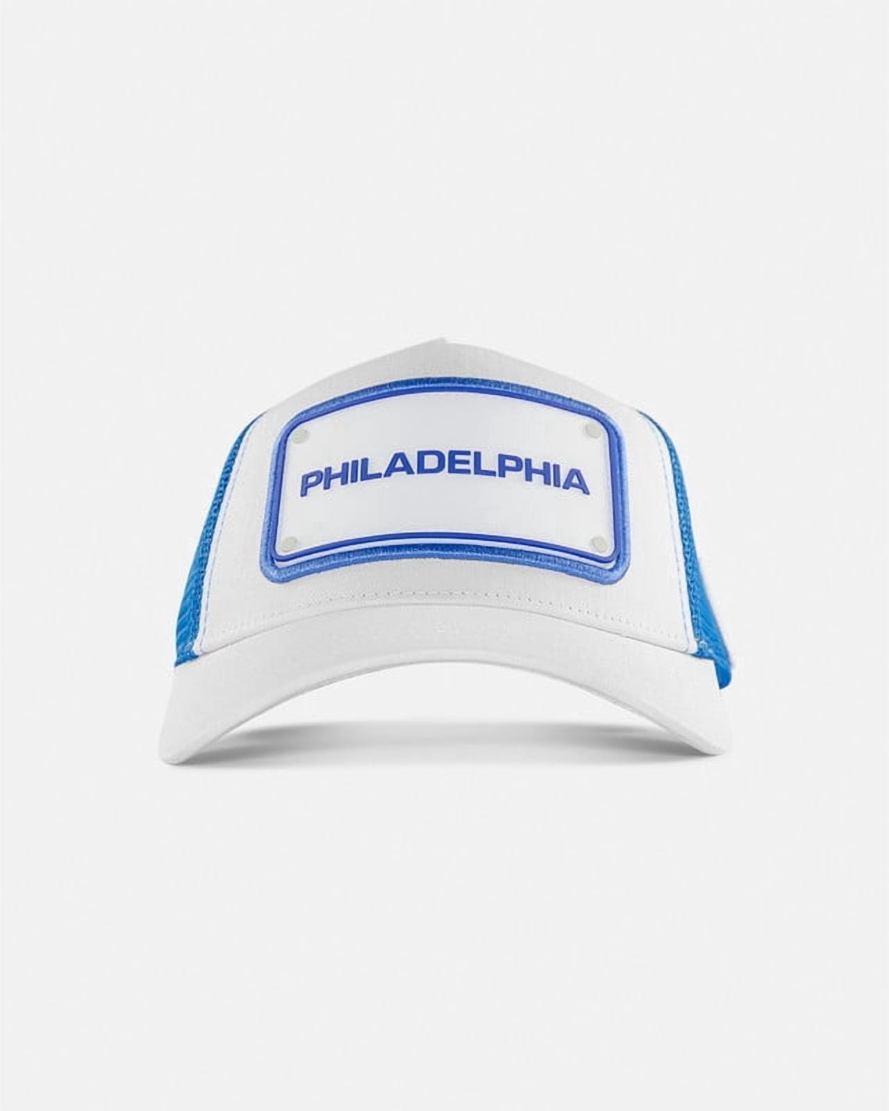 FIFA World Cup 2026 Rubber Host City Patch Trucker Soccer Cap - Philadelphia
