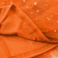 thumbnail image 6 of Women's Sparkle Tulle Skirt with High Elastic Waist, Glitter Layered A Line Midi Skirt with Irregular Hem, Prom Party Festival Skirt for Carnival, Street Fashion and Birthday Gift Orange XL, 6 of 8