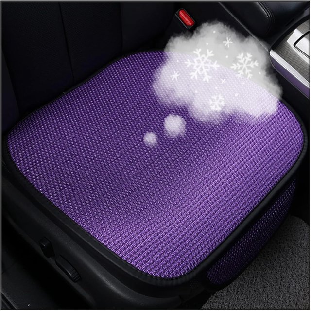 Almohadilla antideslizante para asiento de coche para verano, transpirable y refrescante, almohadilla antideslizante de seda de hielo para asiento de coche – 2024 nuevas fundas universales para asien