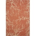 thumbnail image 1 of Unique Loom Collection Botanique Abstrait Pictural Transitionnel Tapis d'Intérieur et d'Extérieur, 6 x 9 Pieds, Terre Cuite/beige, 1 of 2