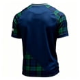 thumbnail image 5 of 2026 Soccer Cup Raglan Short Sleeve T-Shirt for Men, Crew Neck Jersey Graphic Tee - England Lion & Flag Print Athletic Top for Daily Wear & Party Dark Blue L, 5 of 5