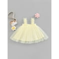 thumbnail image 5 of BABAMOON Toddler Baby Girl Tutu Dress Sleeveless Tulle Layered Princess Summer Dress Flower Wedding Dresses, 5 of 8