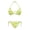 Cucumber, variant on Purple Butterfly Garden Bikini Set Spandex Plus Size Elastic String Swimsuits Triangle Halter String 2 Piece Bikini Sets Quick Drying