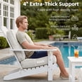 thumbnail image 2 of NOFFA 2 Set 20 x 20 x 4 inch Outdoor Chair Cushions for Patio Furniture for Wicker Chair, Water Resistant Removable Cover and Straps, Non-Slip Base, Beige, 2 of 8
