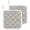 Gray, variant on Grey Tartan Pot Holders for Kitchen Heatproof Potholder, 2 Pack Classic Plaid Grid Geometric Minimalist Hot Pads Multipurpose Oven Pads Terry Cloth Potholders Trivet for Cooking and Baking
