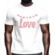 thumbnail image 2 of Camisetas casuales de manga corta con texto de amor para San Valentín para hombre, camisetas gráficas, 2 of 8