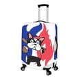 thumbnail image 2 of HELLHERO Baseball Dog Design Bottom Zipper Suitcase Guard for Family, All Size Dust Resistant Easy Clean Luggage Protective Cover, 2 of 7