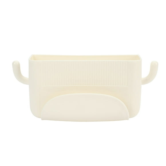 Estante de almacenamiento sin perforaciones, estante multifuncional con ganchos, soporte para cargar teléfonos celulares, organizador de control remoto, caja de almacenamiento de cosméticos
