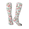 thumbnail image 5 of Lsque Flamingo Flower Printed Crew Socks Men's Women's LightWeight Thin Casual Calf Socks ,Knee High Socks,Cotton Socks, 5 of 9