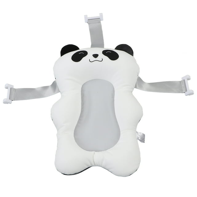 Cojín de bañera para bebé con forma de dibujos animados, correa ajustable, suave, flotante, para lavabo, tipo 1
