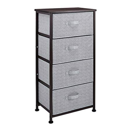 Basics Fabric 4-Drawer Storage Organizer Unit for Closet, Bronze